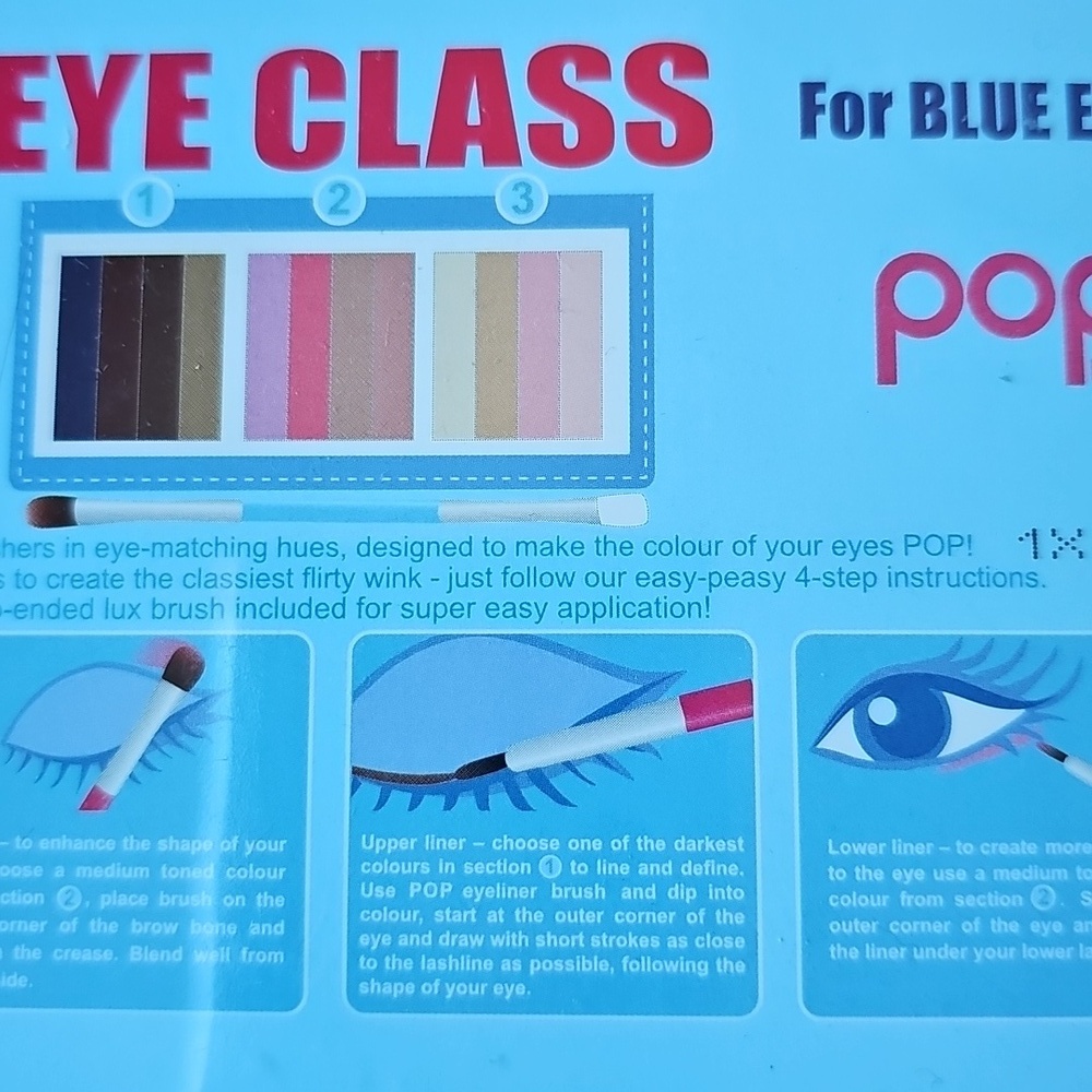 Vintage Pop Beauty Blue Eyes Eyeshadow Palette - Collector's Item - Never Used - Picture 7 of 8